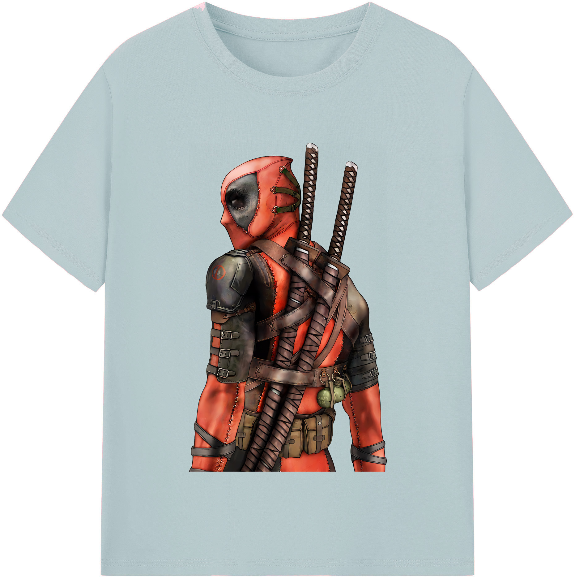 （画像用） Deadpool デッドプール 綿100％半袖Tシャツ（フロントプリント）